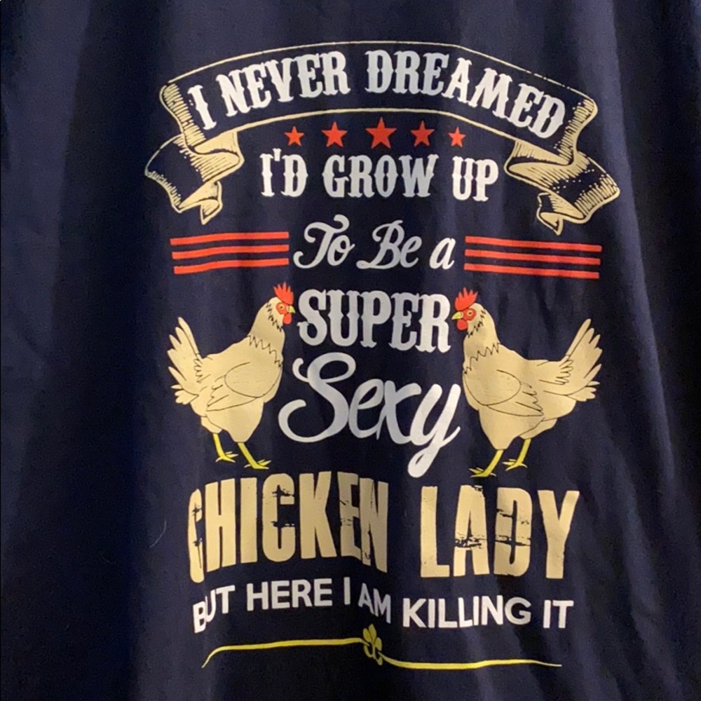 Chicken lady tee shirt
